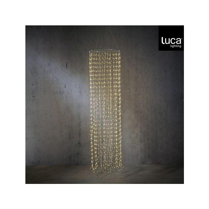 LAMPADARIO 1440 LED ARGENTO H200 D.50